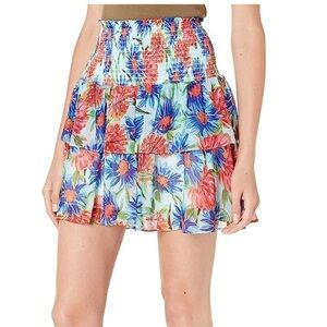 NWT MILLY 
Wyatt Paint Dahlia Print Skirt